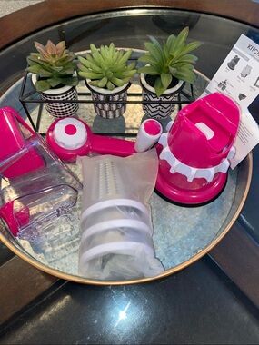 Kitchen HQ Speed Drum Grater PINK NEW